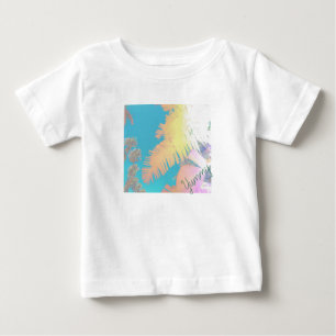 T-shirt Pour Bébé Vibes positives Palmiers tropicaux