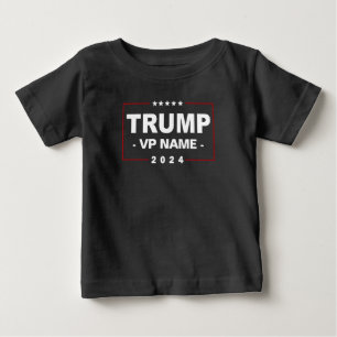 T-shirt Pour Bébé Vice-président Trump 2024 sur mesure