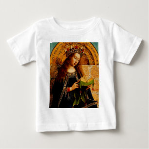 T-shirt Pour Bébé Vierge Marie par Jan van Eyck