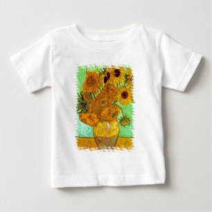 T-shirt Pour Bébé Vincent Van Gogh - Vase avec douze tournesols