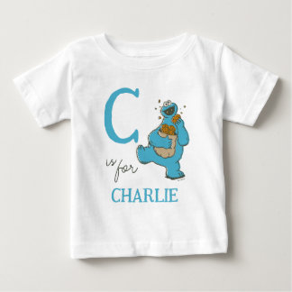 T-shirt Pour Bébé Vintage - C est pour Cookie Monster | Ajouter Votr