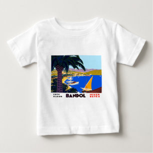 T-shirt Pour Bébé Vintage Côte d'Azur