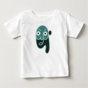 T-shirt Pour Bébé Visage Abstrait Zombie