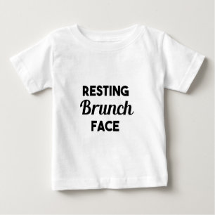 T-shirt Pour Bébé Visage de repos de brunch