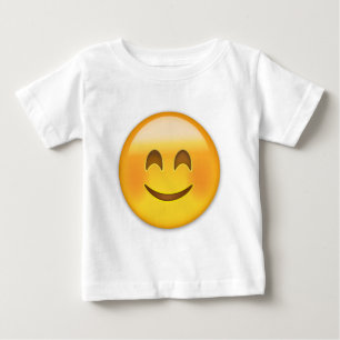 T-shirt Pour Bébé Visage de sourire avec les yeux de sourire Emoji