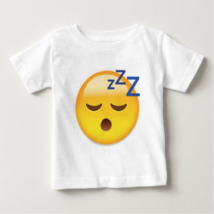 T-shirt Pour Bébé Visage Emoji de sommeil