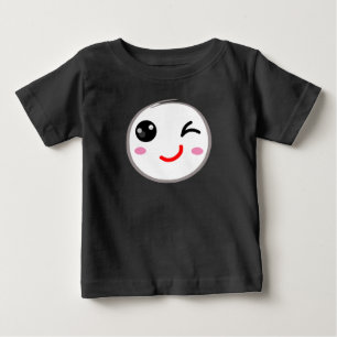 T-shirt Pour Bébé Visage éveillé, Sourire éveillé