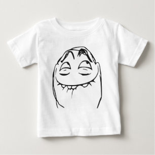 T-shirt Pour Bébé Visage riant Meme comique de rage de PFFTCH