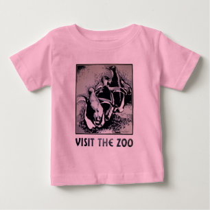 T-shirt Pour Bébé Visitez le zoo - l'affiche de WPA -