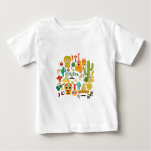 T-shirt Pour Bébé viva mexique