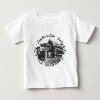 T-shirt Pour Bébé Vivant au rondin, notant pour vivre