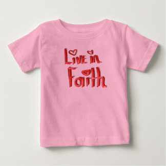 T-shirt Pour Bébé Vivre dans la foi Baby Tee