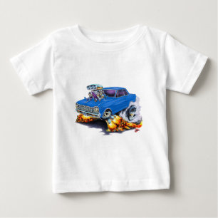 T-shirt Pour Bébé Voiture 1962-65 de bleu de nova