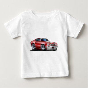T-shirt Pour Bébé Voiture 1970 Marron-Blanche de Chevelle