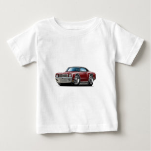 T-shirt Pour Bébé Voiture 1970 supérieure Marron-Noire de Monte