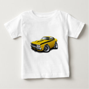 T-shirt Pour Bébé Voiture 1973-74 Jaune-Noire de Roadrunner