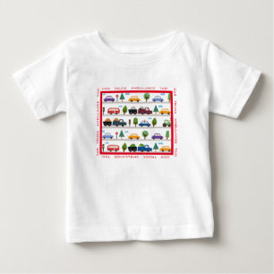 T-shirt Pour Bébé Voiture, Camion, Ambulance, Taxi Baby Toddler T-sh