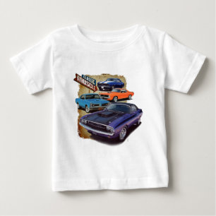 T-shirt Pour Bébé Voitures musicales américaines