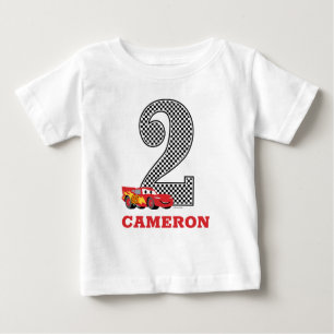 T-shirt Pour Bébé Voitures personnalisées - Lightning McQueen 2e ann