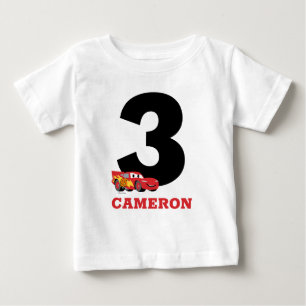 T-shirt Pour Bébé Voitures personnalisées - Lightning McQueen Annive