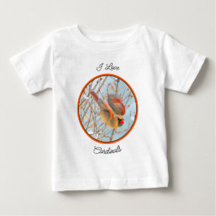 T-shirt Pour Bébé Vol Cardinal Nord - Photo originale
