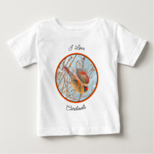 T-shirt Pour Bébé Vol Cardinal Nord - Photo originale