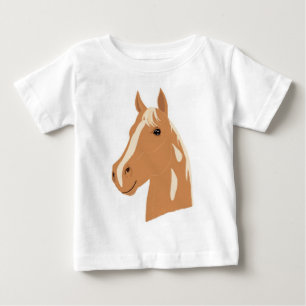 T-shirt Pour Bébé Vol en rouge le cheval heureux