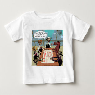T-shirt Pour Bébé Voleur de banque à cheval drôle