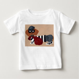 T-shirt Pour Bébé Voleur de friandises pour teckel