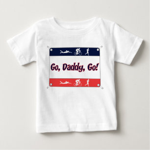 T-shirt Pour Bébé Vont le papa vont - triathlon