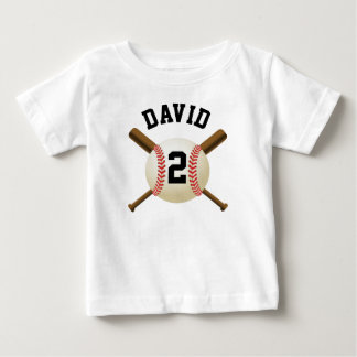 T-shirt Pour Bébé Votre équipe sportive de baseball sur mesure