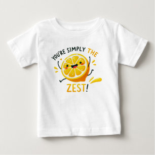 T-shirt Pour Bébé Vous êtes Simply the Zest" - Pun de citron vibrant