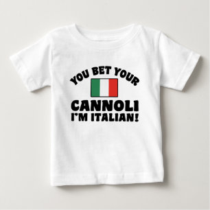 T-shirt Pour Bébé Vous pariez votre Cannoli Je suis Italien