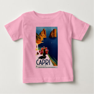 T-shirt Pour Bébé Voyage à Capri en Italie vintage