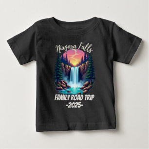 T-shirt Pour Bébé Voyage en famille à Niagara Falls Road Trip pour h