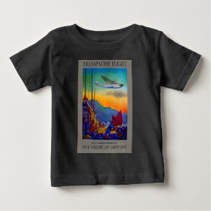 T-shirt Pour Bébé Voyage transpacifique vintage