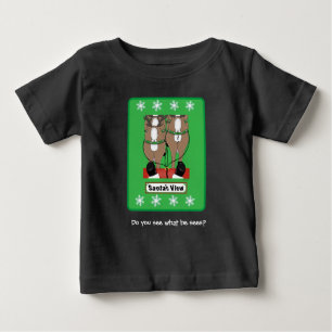 T-shirt Pour Bébé Vue père Noël