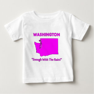 T-shirt Pour Bébé Washington - Assez de la pluie