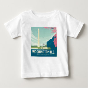 T-shirt Pour Bébé Washington DC La capitale de notre nation