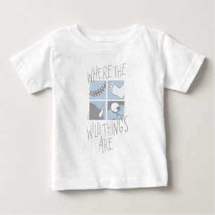 T-shirt Pour Bébé Where The Wild Things Are Graphique Carré
