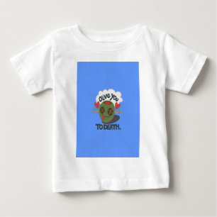 T-shirt Pour Bébé Whimsical "Olive My Heart" Drôle Visage Design
