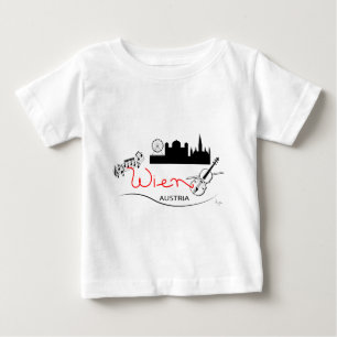 T-shirt Pour Bébé Wien, Vienne Autriche - Österreich