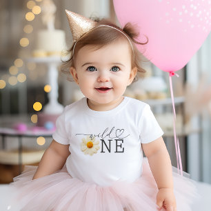 T-shirt Pour Bébé Wild One Fleur sauvage Toddler