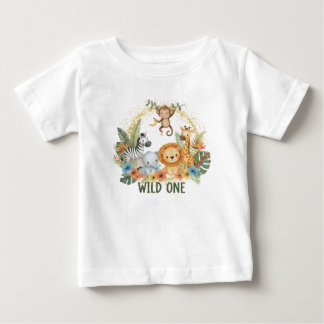 T-shirt Pour Bébé Wild One - Jungle Animals