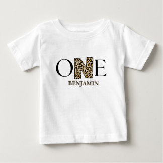 T-shirt Pour Bébé Wild One personnalisé 1er anniversaire Jungle