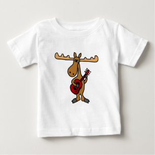 T-shirt Pour Bébé XX orignaux drôles jouant la bande dessinée de