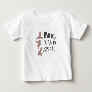 T-shirt Pour Bébé Yoga Llamas