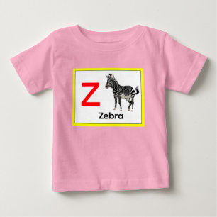 T-shirt Pour Bébé Z est pour Zebra