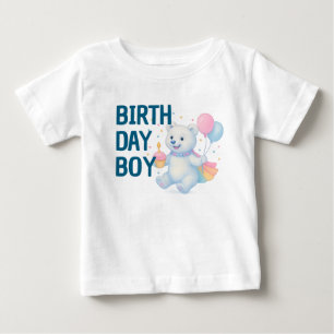 T-shirt Pour Bébé Zarah ours polaire dansant • Garçon bébé 1er anniv