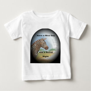 T-shirt Pour Bébé Zebra Portrait, Amboseli : l'Esprit de la Savanna